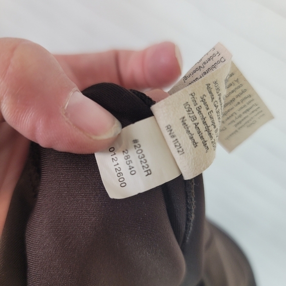 Spanx High Waist Faux Suede Leggings in Chocolate Brown, sz Large - Picture 13 of 16